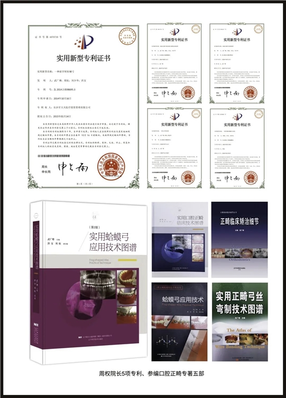 长沙牙齿矫正后期相关正畸书及专利